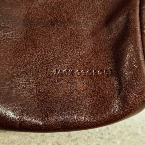 Jack George Leather Crossbody Bag - Picture 8 of 14